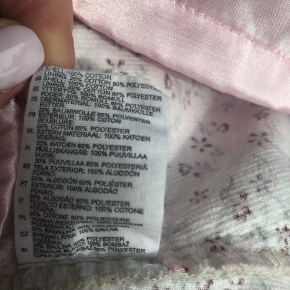 H&M baby girl floral corduroy dress size 4-6 month - Picture 7 of 7